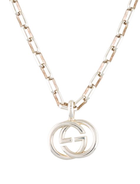 gucci necklace with interlocking g|gucci interlocking g necklace gold.